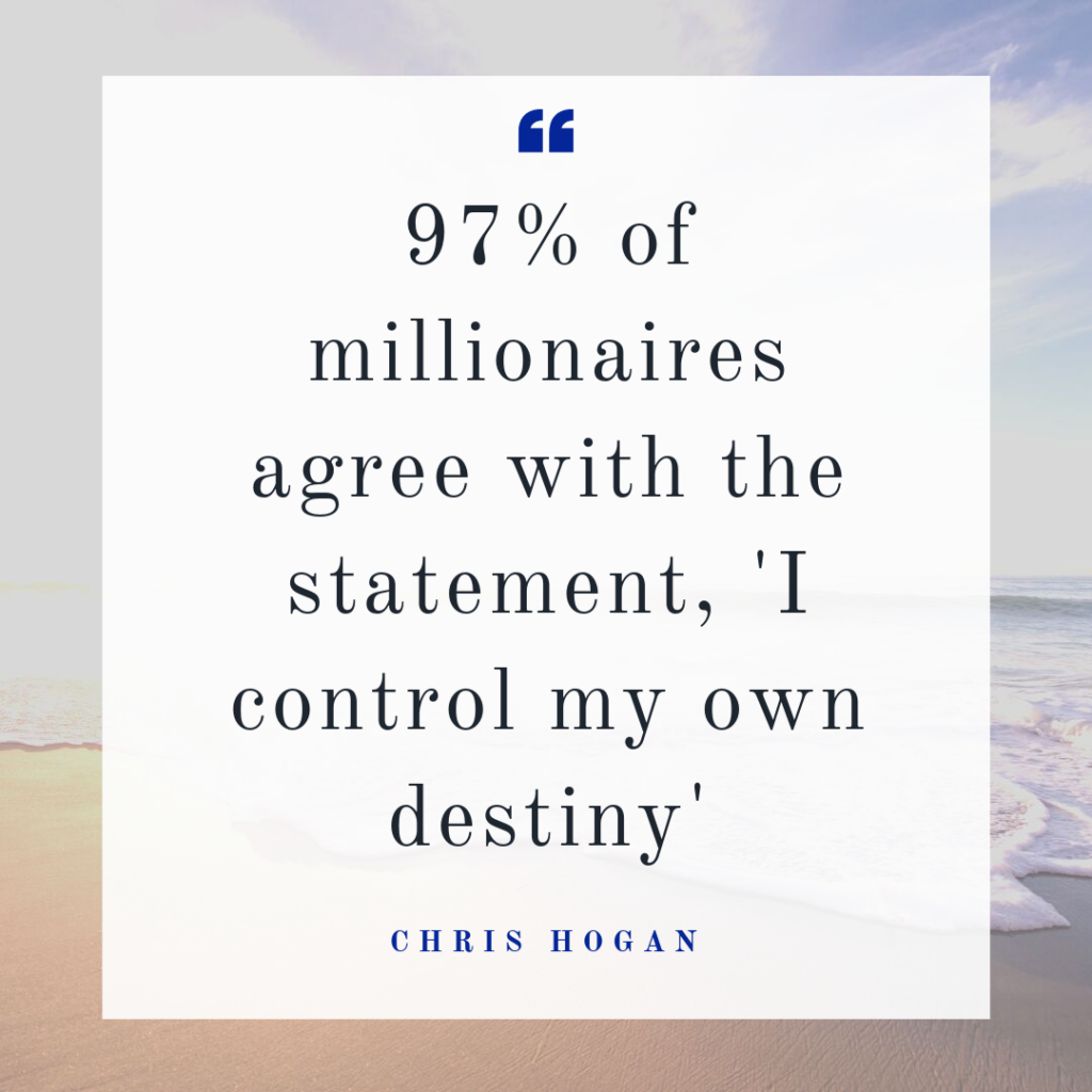 Chris Hogan's Everyday Millionaires believe they control their money destiny