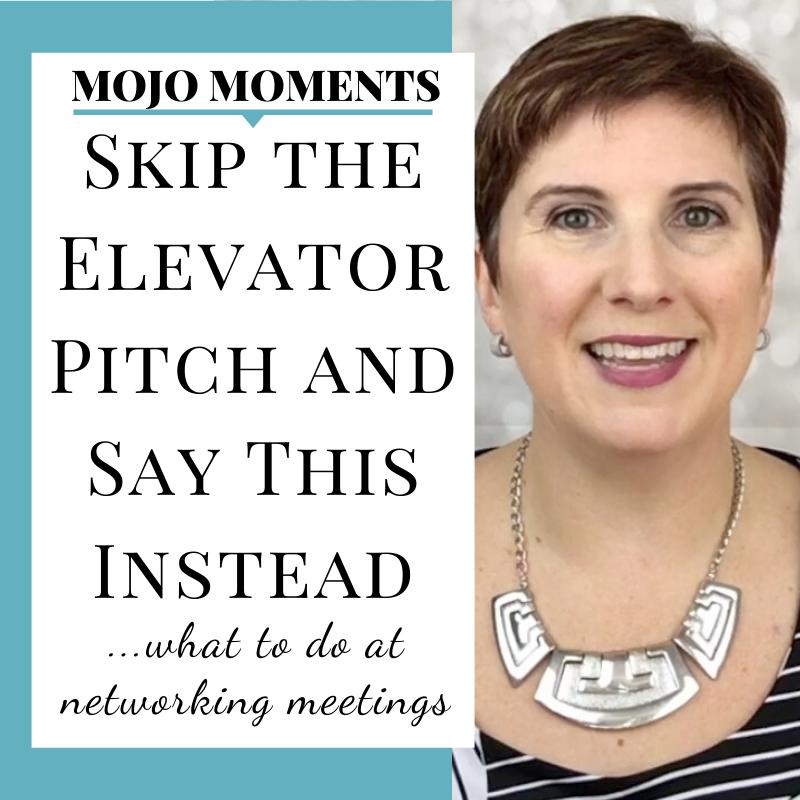 Vanessa Long on what to say when you're networking instead of the elevator pitch