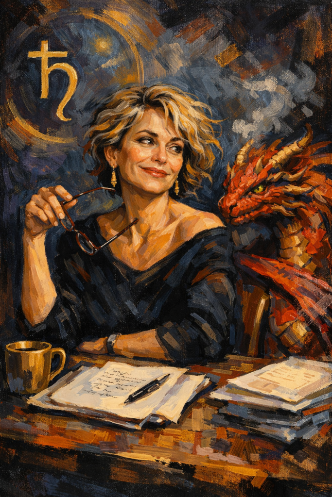 An intelligent woman in her mid 50's contemplates her Second Saturn Return.